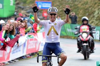 Stefan Denifl (Aqua Blue Sport) wins stage 17 at the Vuelta a Espana