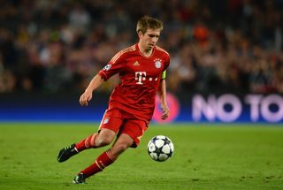 Philipp Lahm in action for Bayern Munich against Barcelona in the Champions League in May 2013.