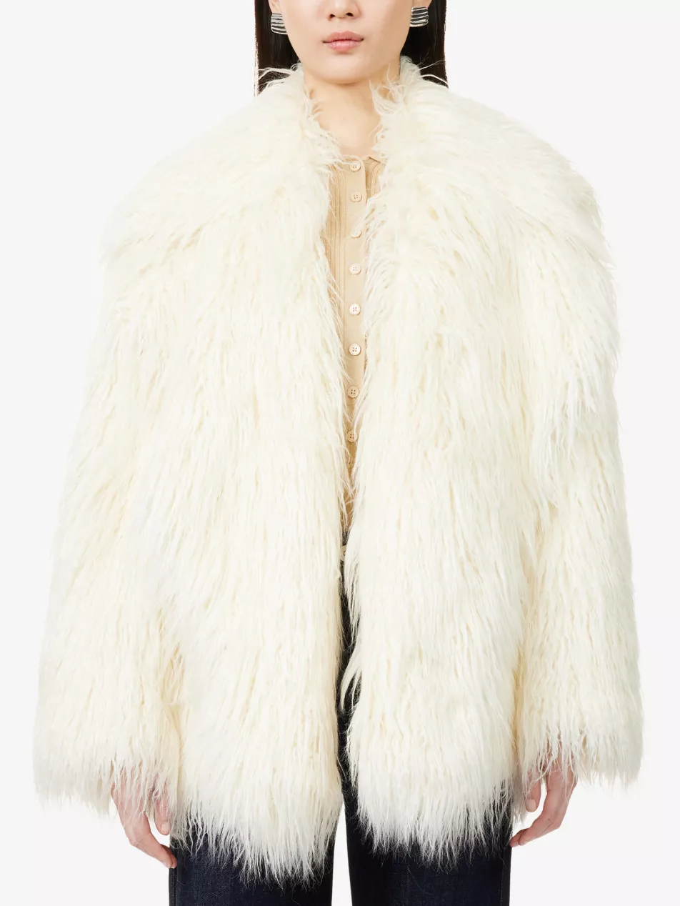 Liza Shaggy Faux-Fur Coat