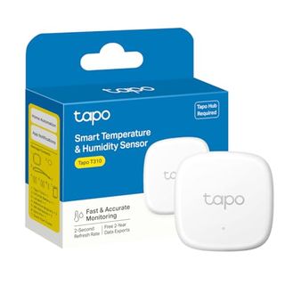 Tapo Smart Hygrometer, Thermometer & Humidity Meter, Free Data Storage, Real-Time Notifications, Battery Included, Work With Alexa and Google Home, Tapo Hub Required Sold Separately, White (tapo T310)