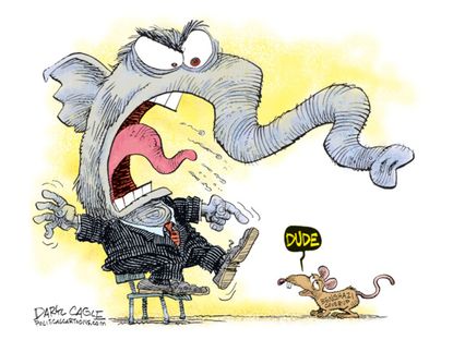 Political cartoon Republicans Benghazi