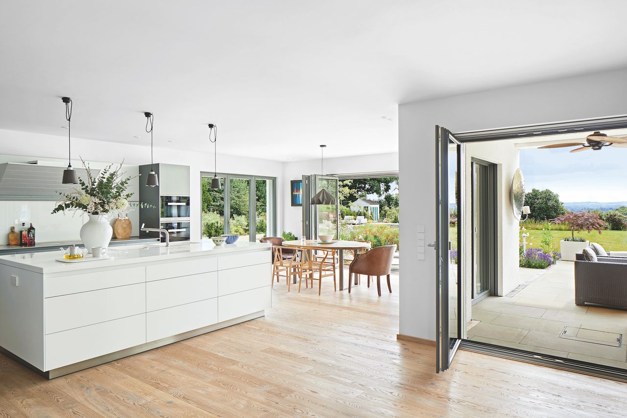 open plan interior of kit home