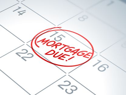 Mortgage due calendar date reminder circle