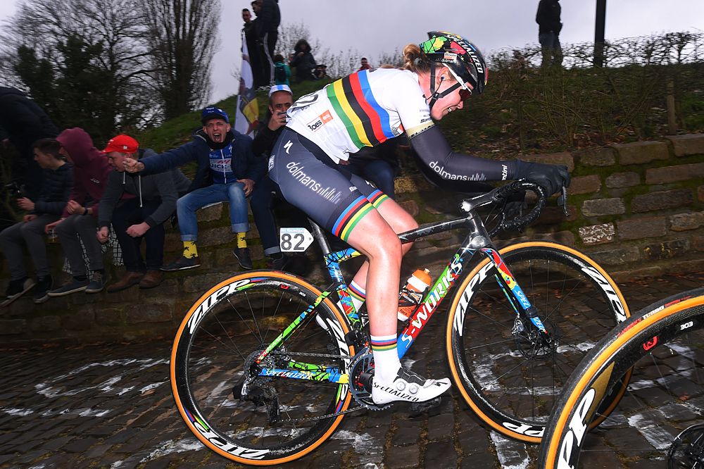 World Champion Anna van der Breggen (Boels Dolmans) at Omloop Het Nieuwsblad