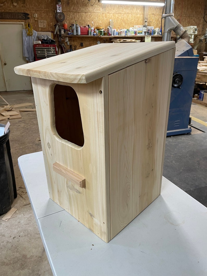 Barred Owl Nesting Box, White Cedar.