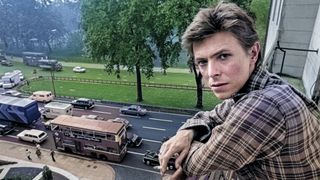 British pop singer David Bowie pictured at the Dorchester Hotel, London. 20th October 1977. 