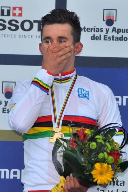 Michal Kwiatkowski (Poland) in a state of disbelief