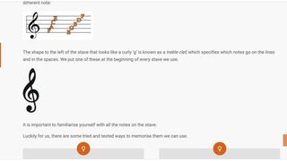 Orange Learn review: Screenshot of lesson