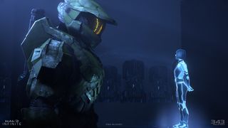 halo infinite master chief and the weapon