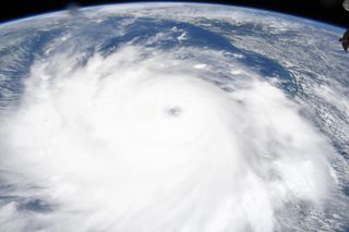 NASA astronaut Chris Cassidy shared this photo of Hurricane Laura from the International Space Station on Aug. 26, 2020.