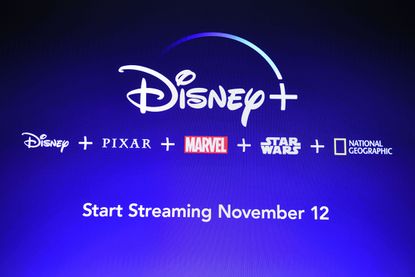 The Disney Plus screen