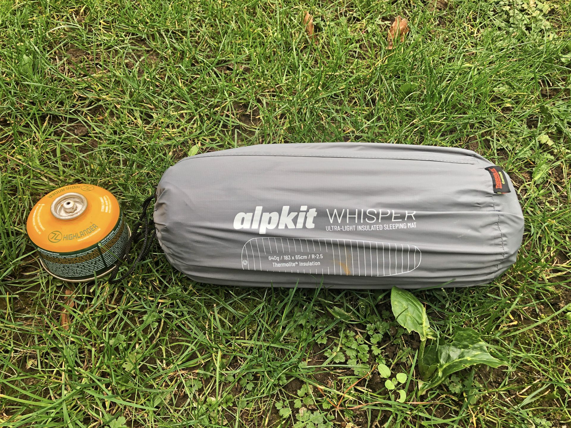 Alpkit Whisper insulated camping mat a lightweight 3season sleeping