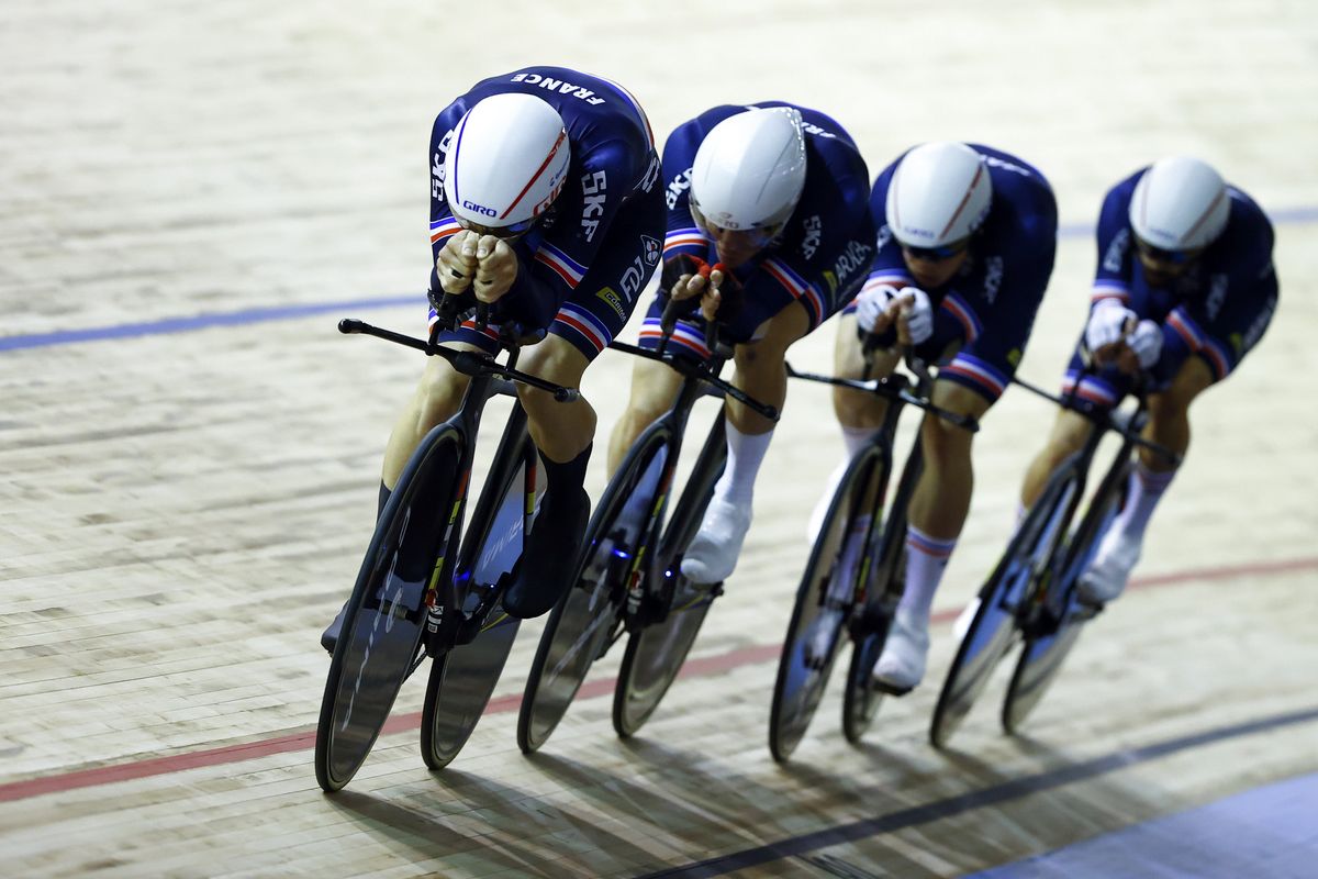 2021 UCI Track World Championship Day 2 - Roubaix France - Men&acirc;s Time Pursuit - 21/10/2021 - France - photo Luca Bettini/BettiniPhoto&Acirc;&copy;2021