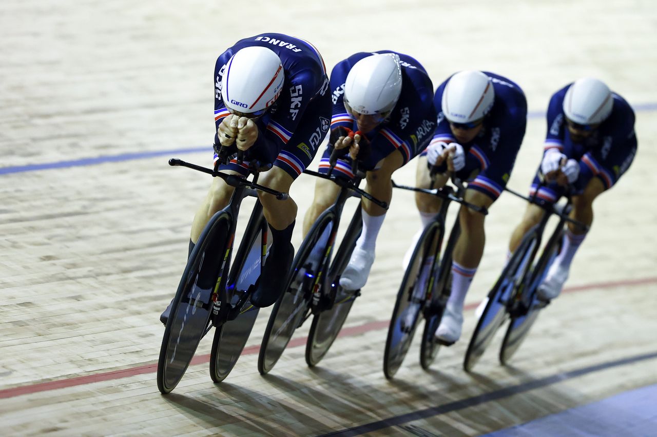2021 UCI Track World Championship Day 2 - Roubaix France - Men&acirc;s Time Pursuit - 21/10/2021 - France - photo Luca Bettini/BettiniPhoto&Acirc;&copy;2021