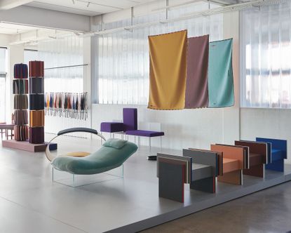 Installation view of Knit! by Kvadrat at 3 Days of Design