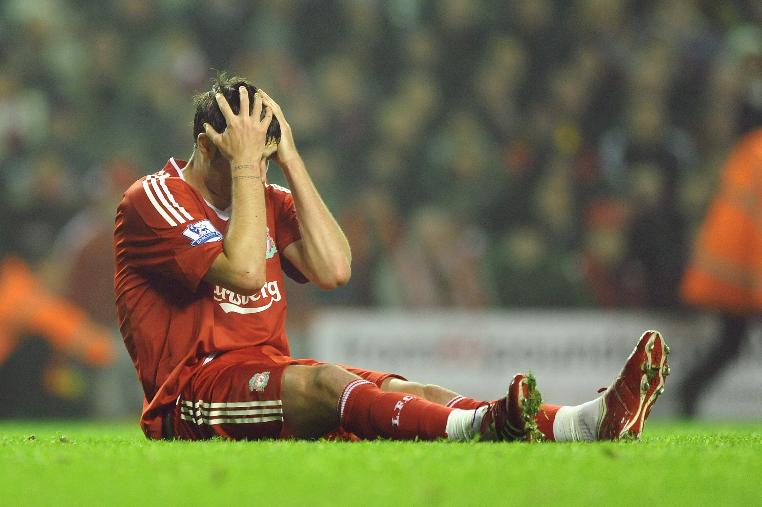 LIVERPOOL, ENGLAND - NOVEMBER 09: during the Barclays Premier League match between Liverpool and Birmingham City at Anfield on November 9, 2009 in Liverpool, England. (Photo by Laurence Griffiths/Getty Images)