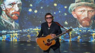 Don McLean performs "Vincent" at Immersive Van Gogh on February 28, 2022 in Los Angeles, California