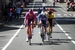 Jonathan Milan, Olav Kooij and Kaden Groves at the Giro d'Italia