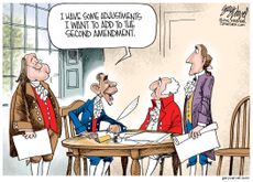 Obama cartoon U.S. Second Amendment