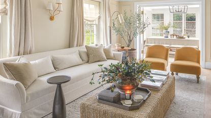 quiet luxury living room in Hampshire