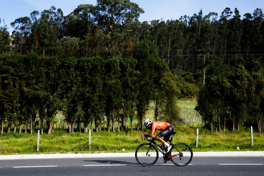 Egan Bernal training in Colombia