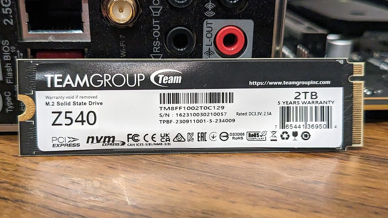 Teamgroup Z540 2TB NVMe SSD review | PC Gamer