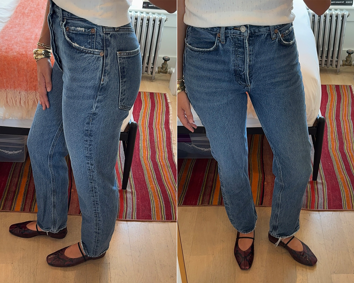 bailey burke in agolde jeans