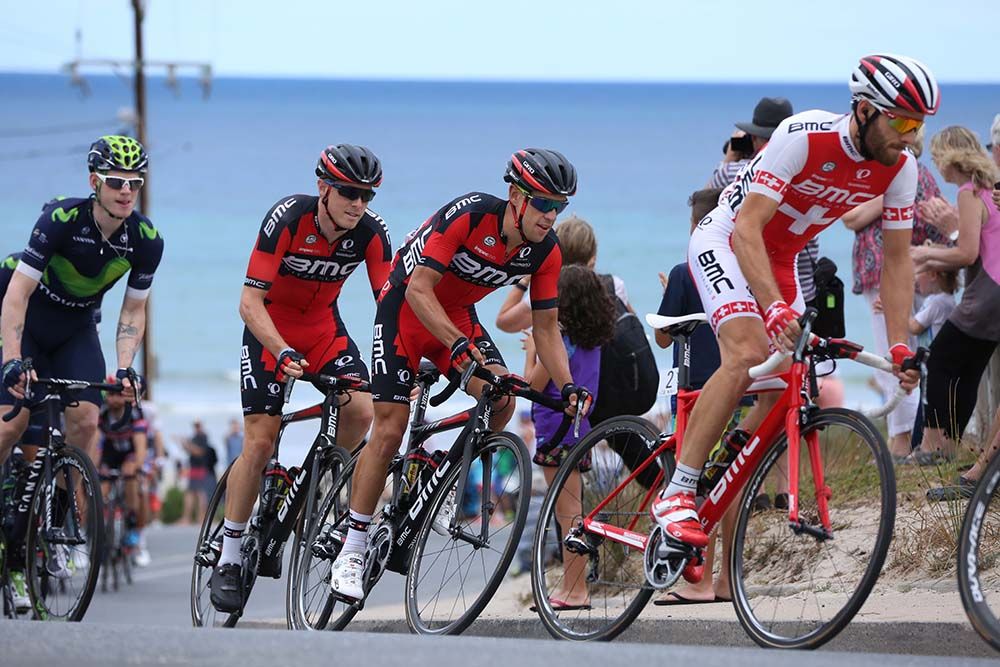 Richie Porte was protected by his teammates