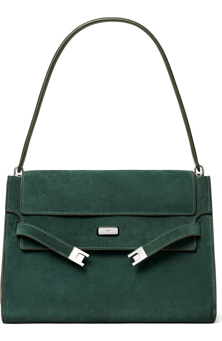 Large Lee Radziwill Suede Shoulder Bag