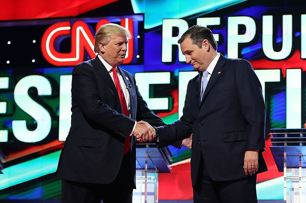 Donald Trump and Ted Cruz