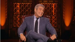 Andy Cohen hosting Traitors reunion