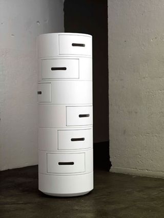 'Unit Towers', a round tower system of drawers that allow 360° use
