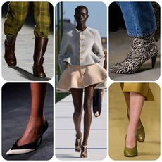 collage of fall 2026 shoe trends 