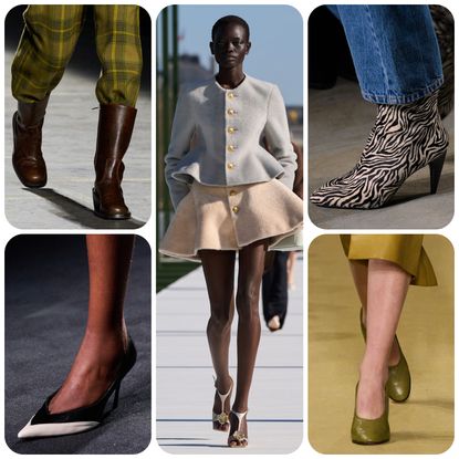 collage of fall 2026 shoe trends 