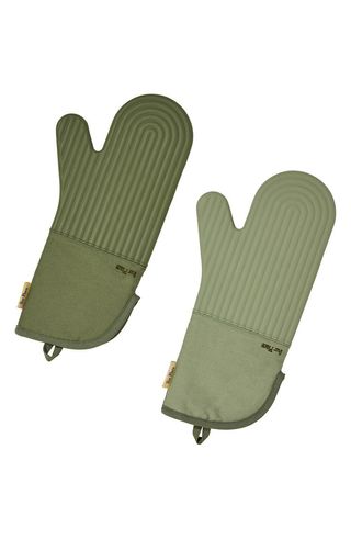 Cotton & Silicone Oven Mitts