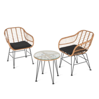 Gardenline Bamboo Style Rattan Bistro Set, was £189.99 now £169.99 | Aldi