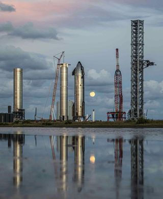 SpaceX CEO Elon Musk shared this view of the company's Starbase facility for Starship and Super Heavy launches near Boca Chica village in southern Texas on Oct. 22, 2021.
