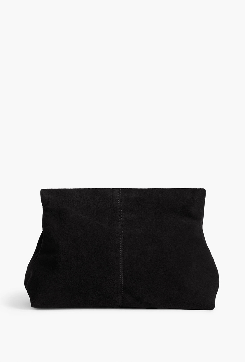 Clay Clutch Suede Black