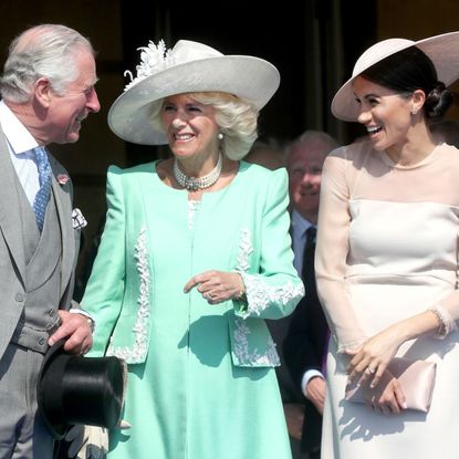Prince Charles, Camilla, Duchess of Cornwall and Meghan, Duchess of Sussex attend The Prince of Wales' 70th birthday celebration