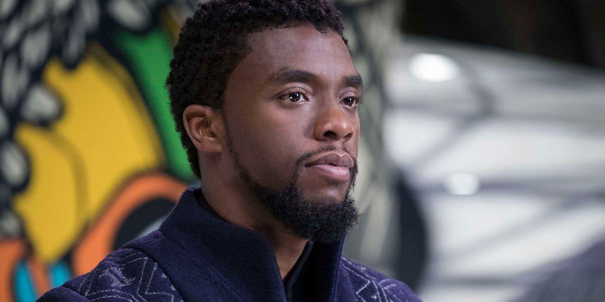 Chadwick Boseman as T&#039;Challa/Black Panther in Black Panther (2018)