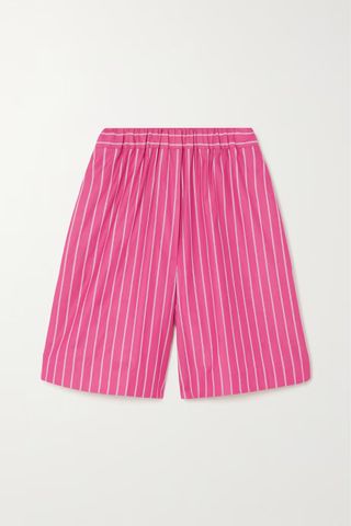 Max Mara Striped Cotton Shorts