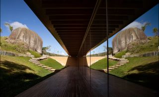 The deck at The Catucaba Hideaway, Sao Paulo, Brazil