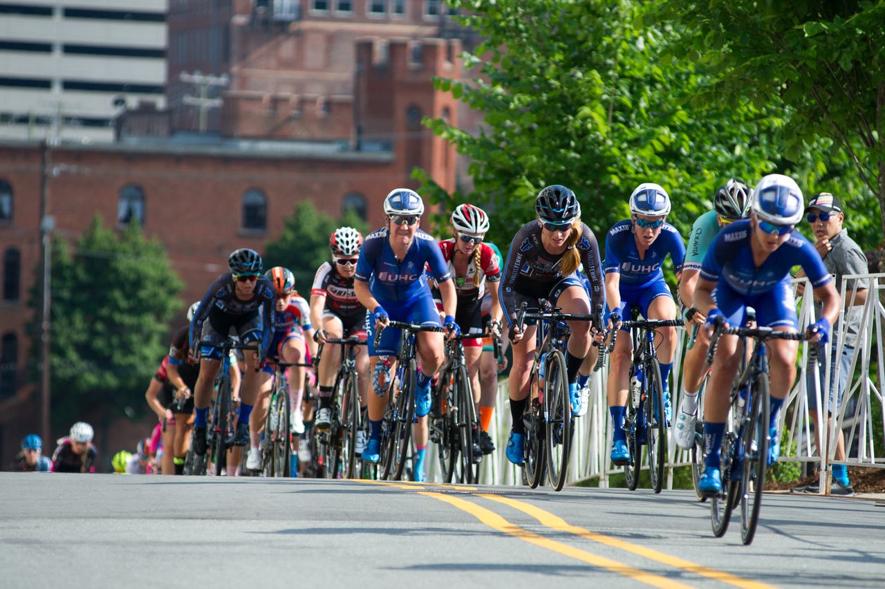 UnitedHealthcare moves riders to the front of the field.