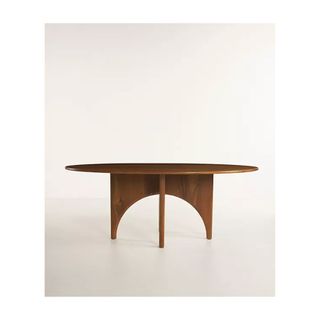 round teak dining table