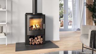 log burner without a chimney