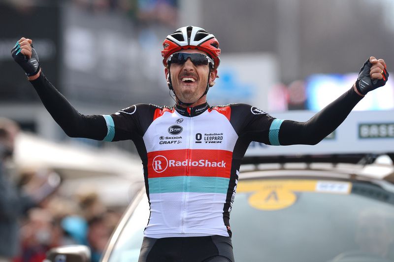 Fabian Cancellara savours winning the Tour of Flanders in 2013