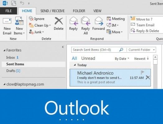 recalling an email in outlook