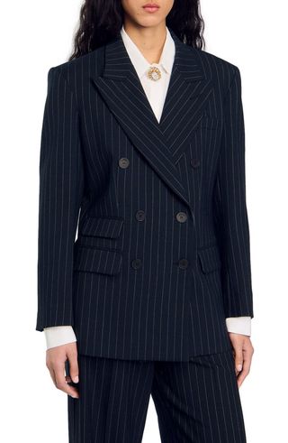 Striped Suit Jacket