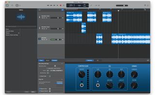screenshot of GarageBand 