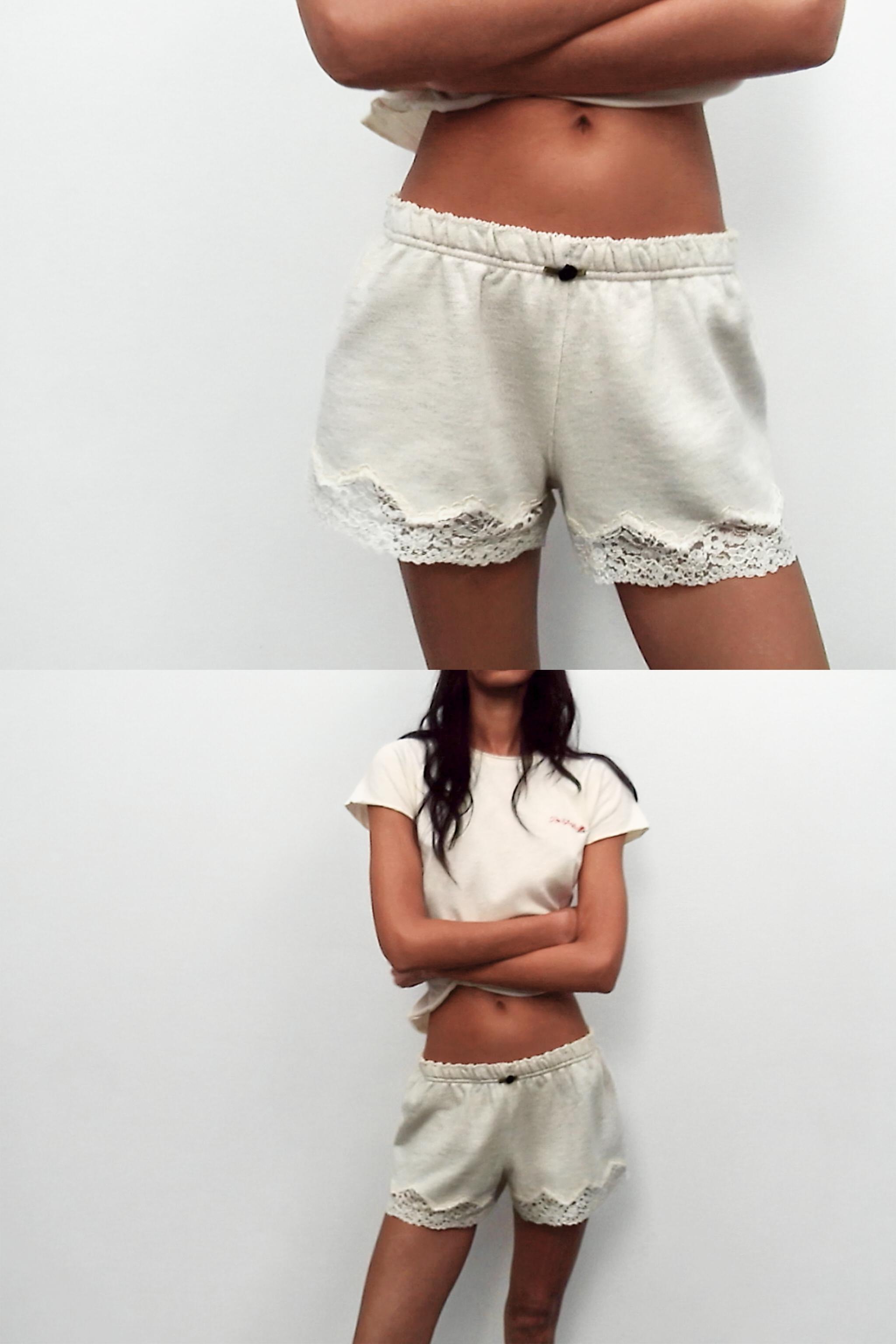 Lace Combination Shorts